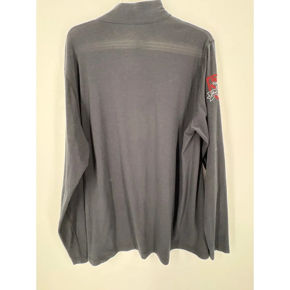 Travis Mathew Mens Golf Quarter Zip Pullover‎ Long Sleeve Black XL Fall Classic